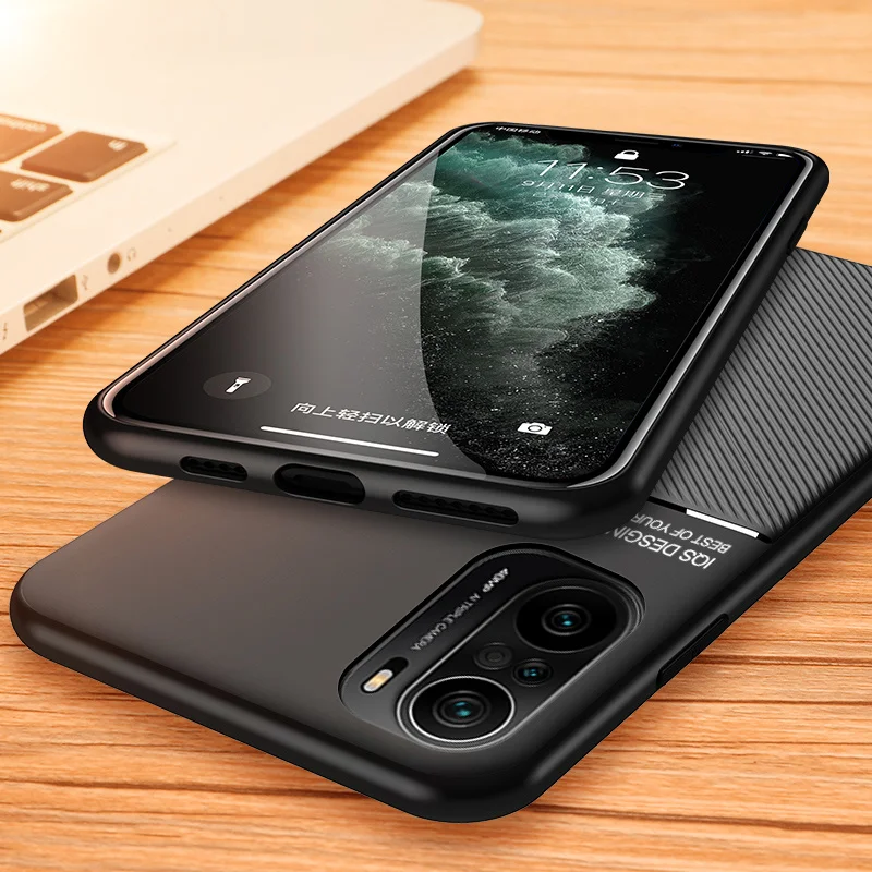 Для Xiaomi Poco F3 Case Автомобильный Магнитный Держатель Кожаная Накладка Задняя Крышка Для Pocophone Little Poco F3 F3 PocoF3 F3poco Чехлы Для Телефонов . ' - ' . 3