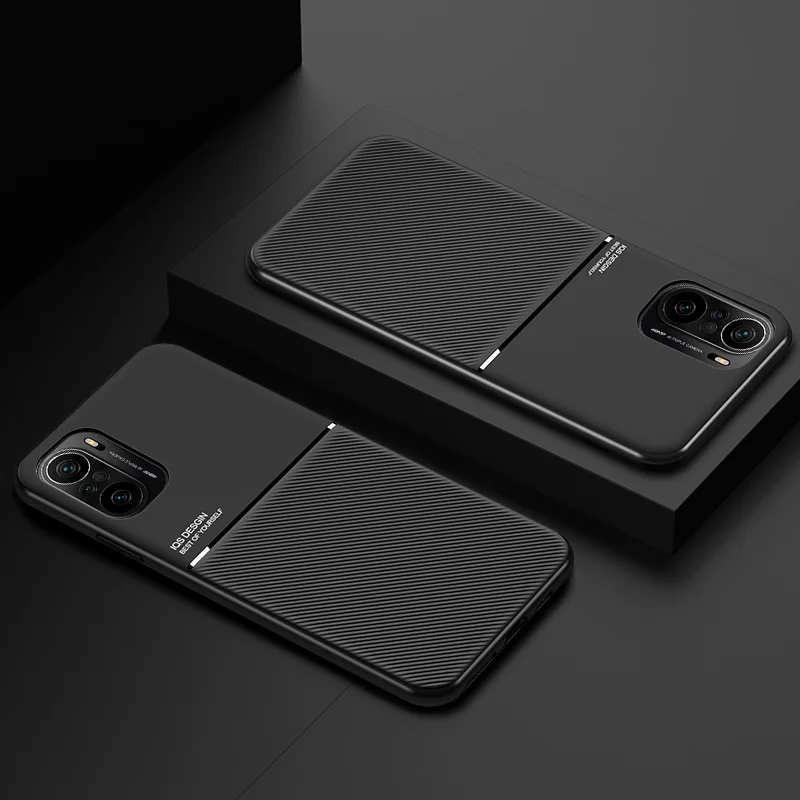 Для Xiaomi Poco F3 Case Автомобильный Магнитный Держатель Кожаная Накладка Задняя Крышка Для Pocophone Little Poco F3 F3 PocoF3 F3poco Чехлы Для Телефонов . ' - ' . 5