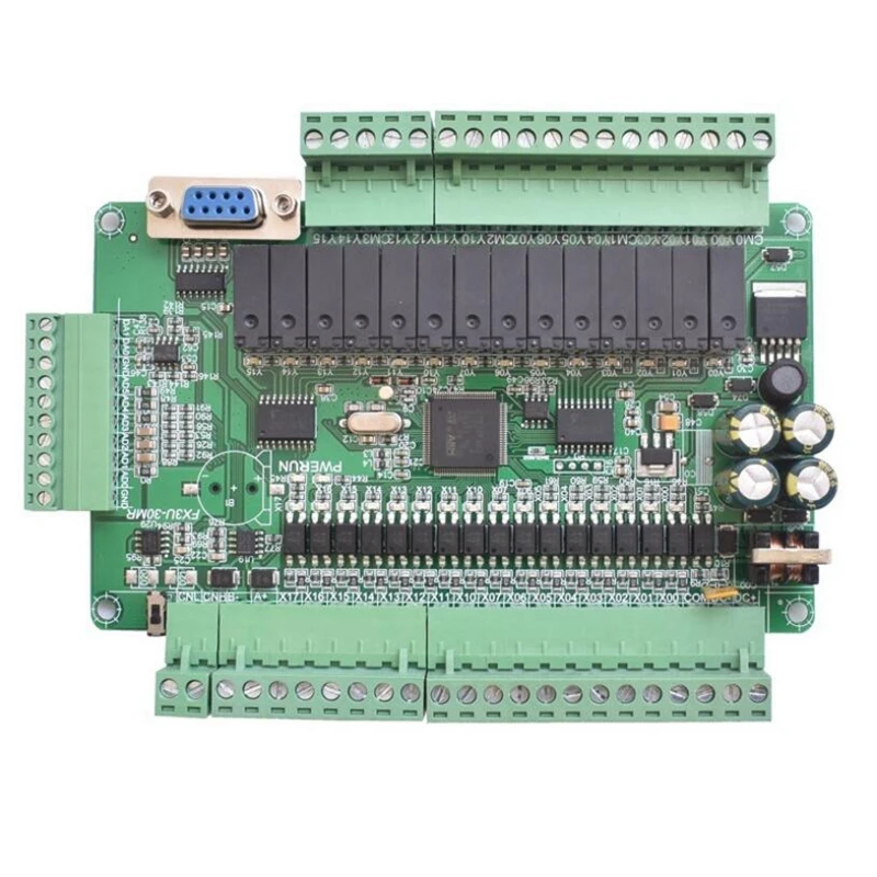 Промышленная плата управления ПЛК Простой Программируемый Контроллер Типа FX3U-30MR Поддерживает Связь RS232/RS485 . ' - ' . 3