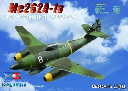 HOBBYBOSS 80249 1/72 Вторая Мировая Война Германия Me262A-2a Истребитель Военный Самолет Пластиковая Сборка Модель Игрушки . ' - ' . 0