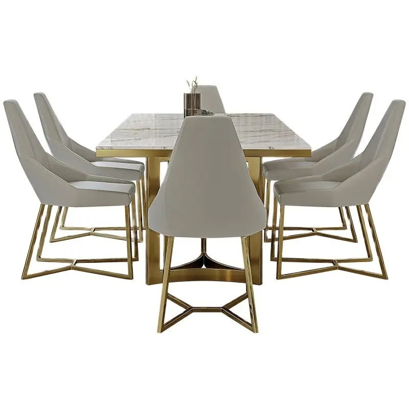 Итальянский роскошный, яркий, каменный стол и стул, дизайнерский стол для дома высокого класса . ' - ' . 3