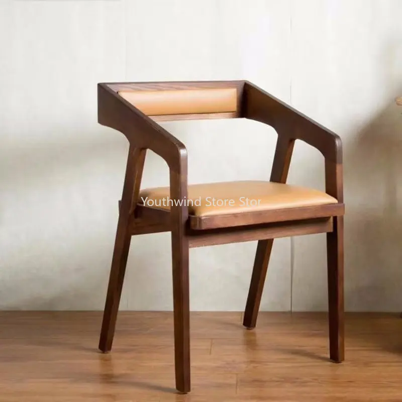 Скандинавские стулья для столовой Табуретки Передвижной подлокотник Переносной деревянный стул для гостиной Мебель для дома Para El Hogar Мебель для дома MZY . ' - ' . 0