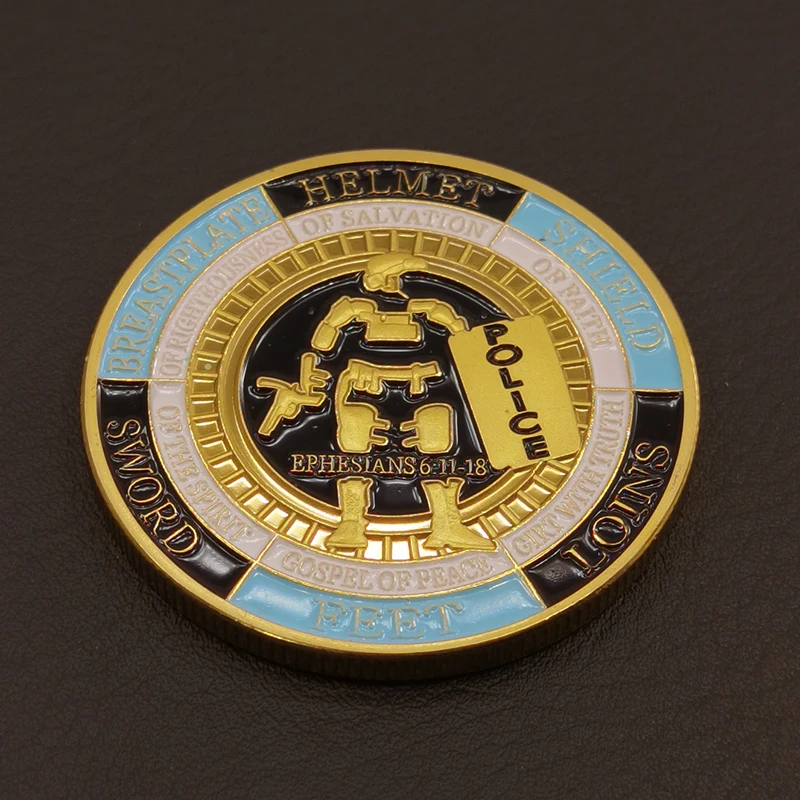 Медаль Американской полиции Памятная Медаль Креативная Золотая Серебряная Монета Подарок Индивидуальные Поделки Значок Мемориальное Командное мероприятие . ' - ' . 2
