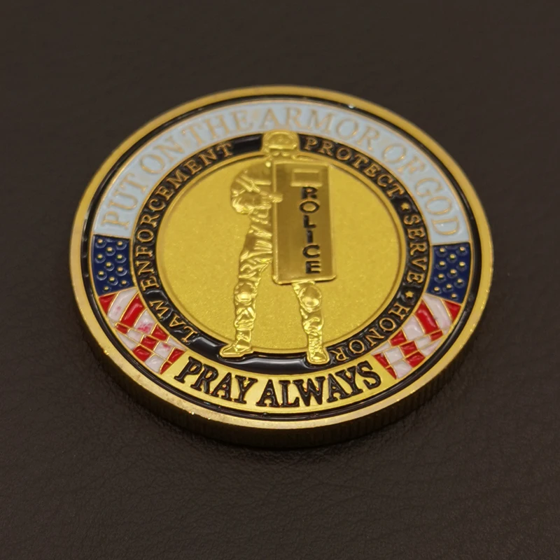 Медаль Американской полиции Памятная Медаль Креативная Золотая Серебряная Монета Подарок Индивидуальные Поделки Значок Мемориальное Командное мероприятие . ' - ' . 3