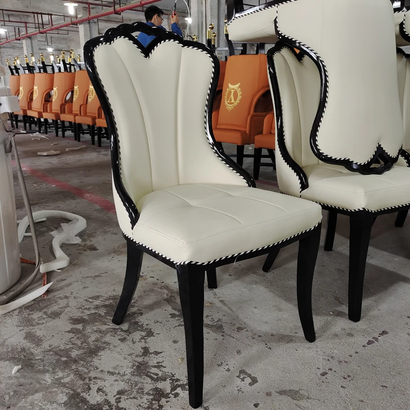 Кожаные дизайнерские обеденные стулья Современная роскошь Скандинавские стулья для гостиной Мебель для кухни Muebles Para El Hogar середины века . ' - ' . 1