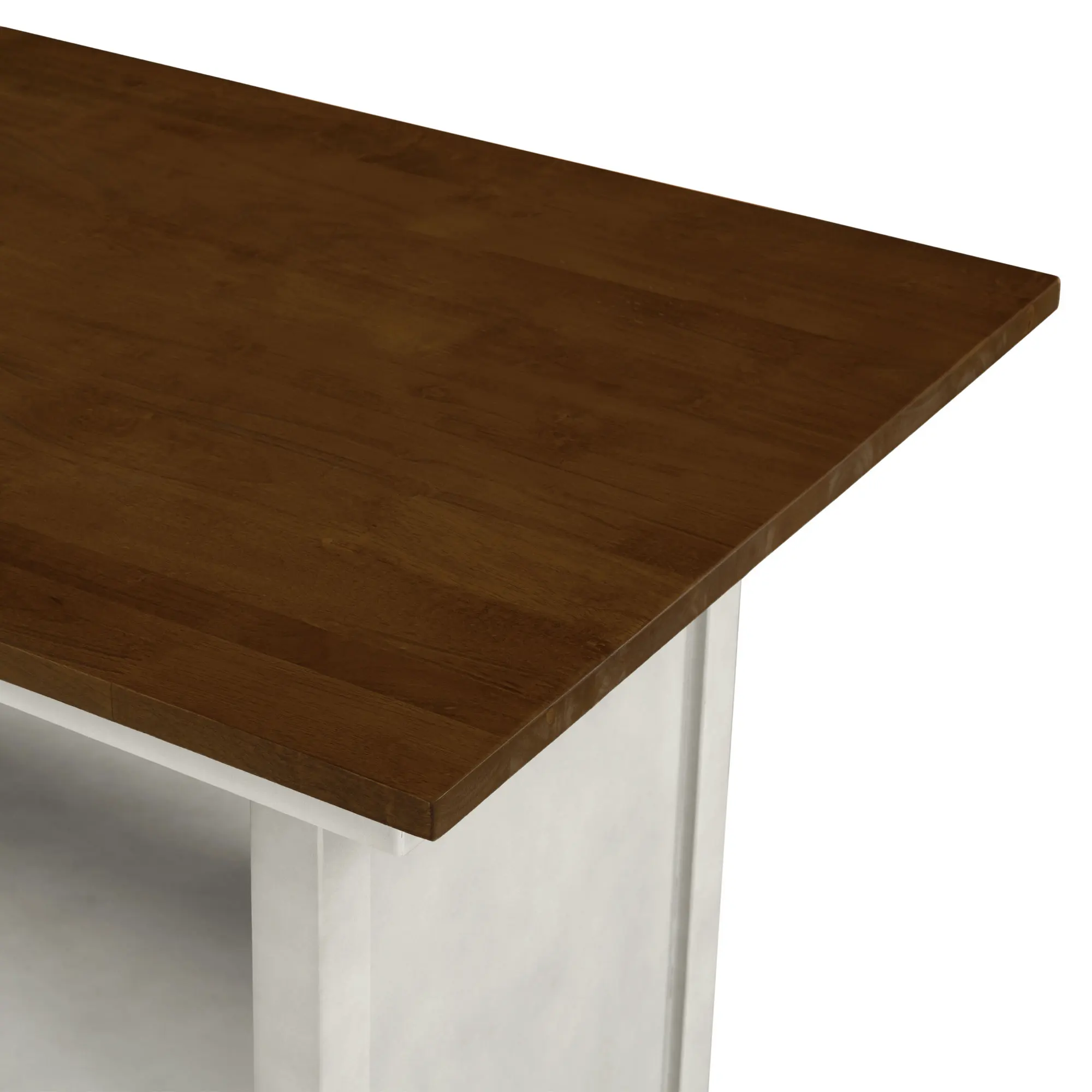Обеденный стол высотой со столешницу в фермерском доме, деревянный кухонный стол со шкафом для хранения и полками для небольших помещений . ' - ' . 4