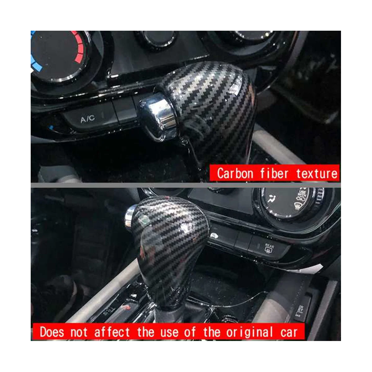 Внутренняя отделка ручки переключения передач из углеродного волокна, накладка на кнопки на рукавах, наклейка на крышку для Honda N-ONE 2021 . ' - ' . 5