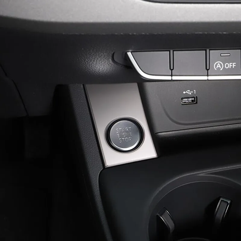 Автомобильный Стайлинг Кнопка Start Stop Рамка Декоративная Накладка Для Audi A4 B9 A5 2017-2021 Рамка Переключателя Двигателя Аксессуары Для Интерьера . ' - ' . 5