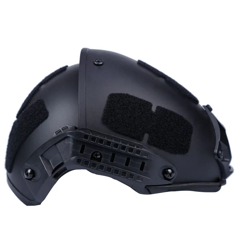 1ШТ Высококачественный 2 в 1 открытый тактический шлем Полевое снаряжение Защитный однотонный шлем . ' - ' . 4