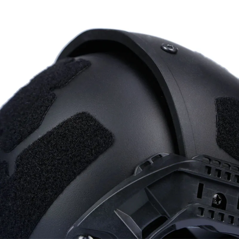 1ШТ Высококачественный 2 в 1 открытый тактический шлем Полевое снаряжение Защитный однотонный шлем . ' - ' . 5