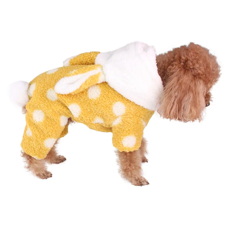 Одежда для домашних животных Осенне-зимняя толстовка с капюшоном, зимнее платье для щенка, четырехфутовая хлопчатобумажная одежда, костюм собаки, товары для домашних животных на Хэллоуин . ' - ' . 0