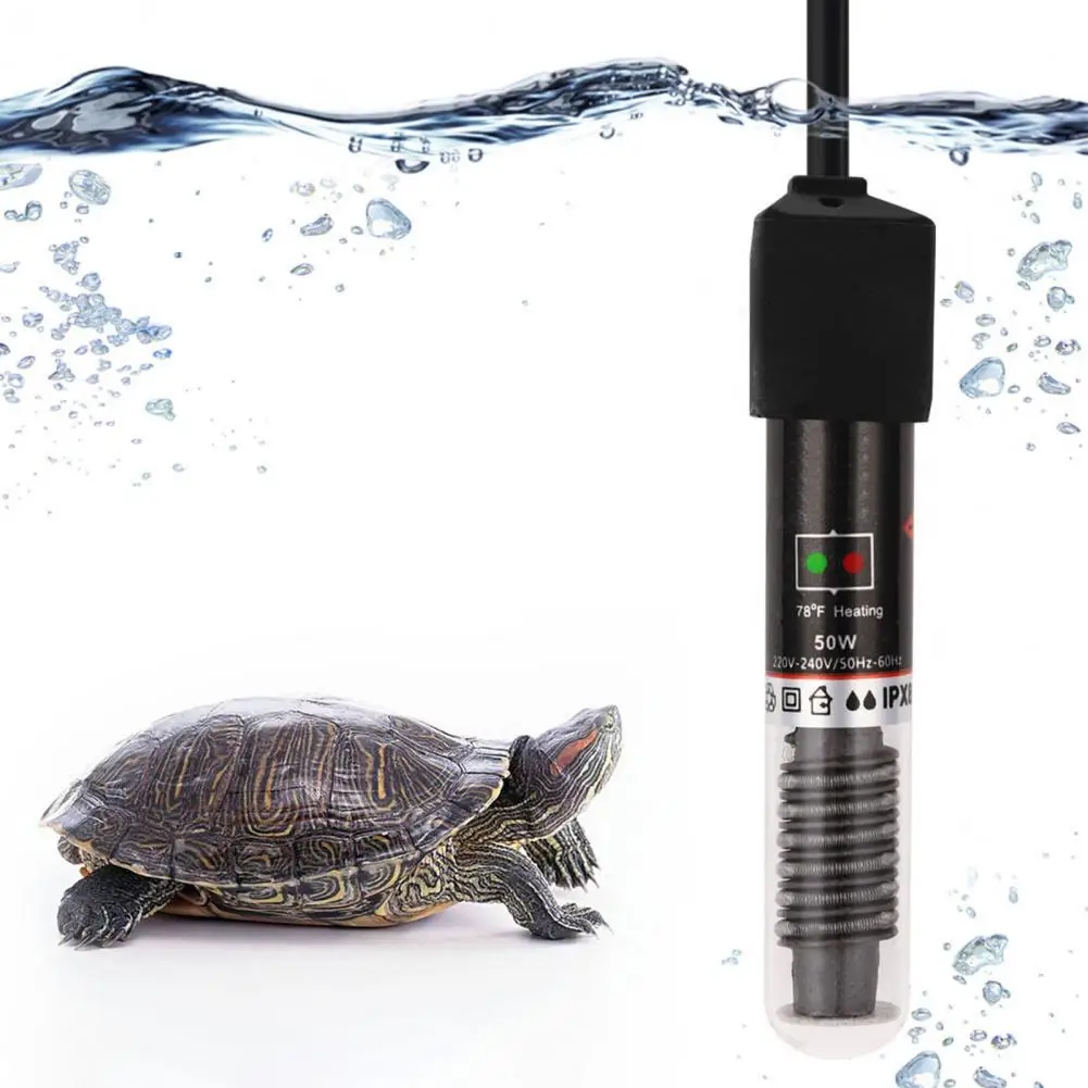 Полезно с индикаторной лампой Стеклянный нагреватель для аквариумных рыб мощностью 25 Вт/50 Вт Нагревательный стержень Стабильный нагревательный стержень для аквариума Товары для домашних животных . ' - ' . 1