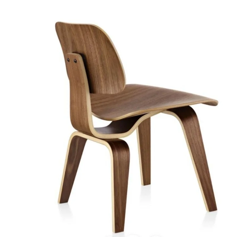 Обеденный стул из литой фанеры с деревянной основой для кухни, столовой, спальни, гостиной, современная мебель середины века, обеденный приставной стул . ' - ' . 5