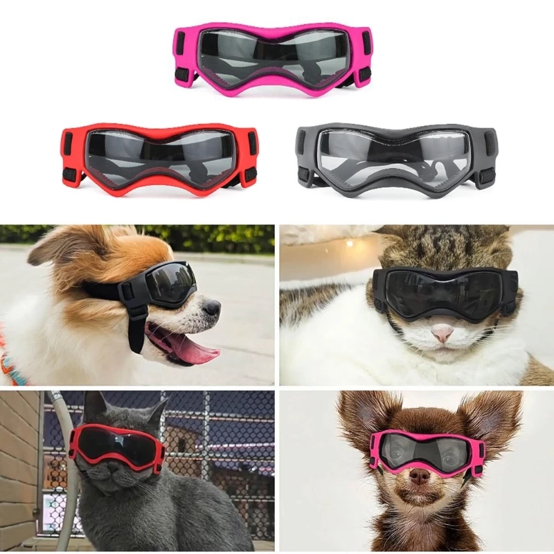 Солнцезащитные очки K5DC Winproof для собак, подходящие для собак среднего и крупного размера, очки для домашних животных для Сноу-Бич . ' - ' . 1