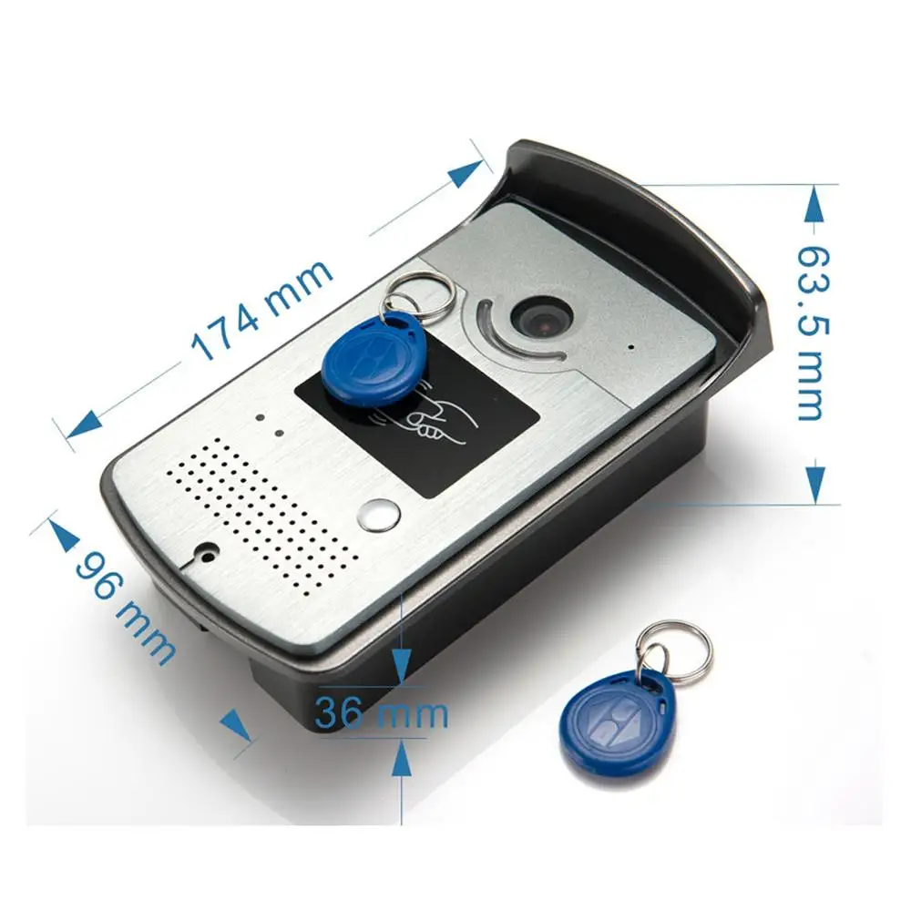 Умный видеодомофон Wifi 1080P для дома с сенсорным экраном Домофон Жилой дверной звонок Квартира Водонепроницаемый видеодомофон Tuya . ' - ' . 4