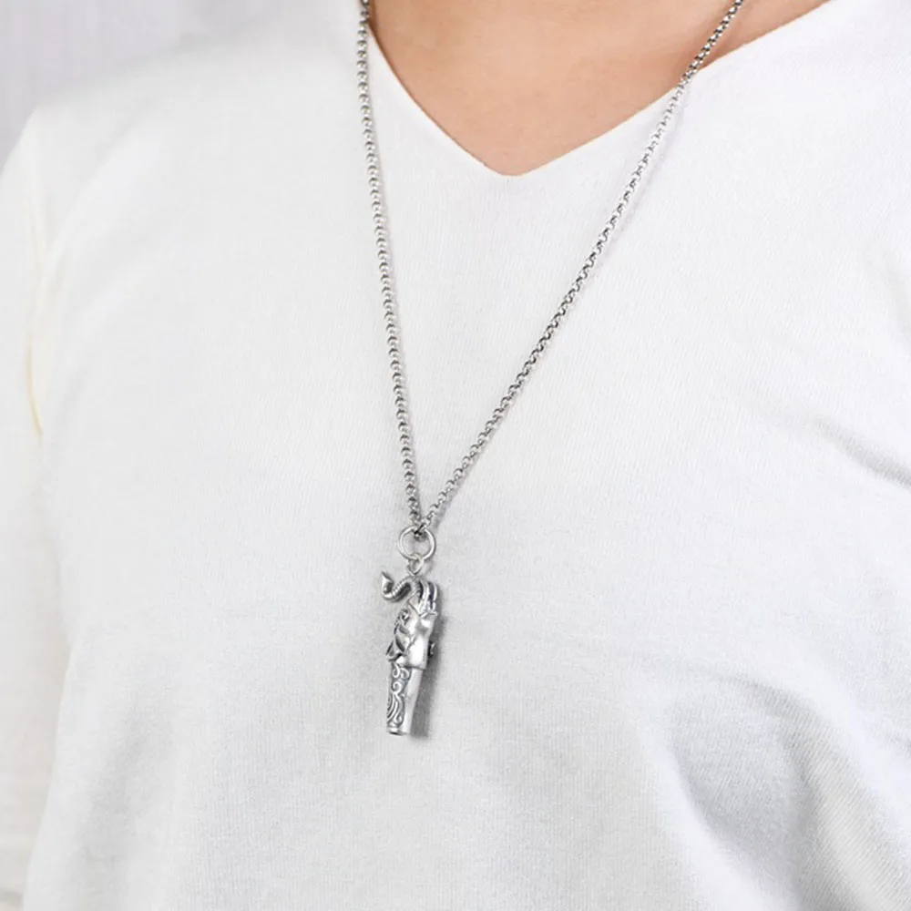 BALMORA S925 Серебряные винтажные подвески в стиле панк со свистком в виде слона для ожерелья для мужчин, женщин, пары, сделай сам, крутые модные украшения . ' - ' . 5