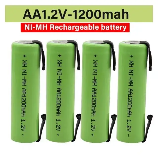 Последняя модель 100% AA 1,2 В Ni MH аккумуляторной батареи 1200mAh + dly подходит для электробритвы, зубной щетки и так далее . ' - ' . 0