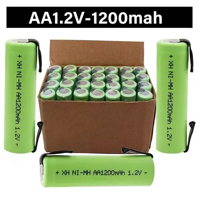Последняя модель 100% AA 1,2 В Ni MH аккумуляторной батареи 1200mAh + dly подходит для электробритвы, зубной щетки и так далее . ' - ' . 1