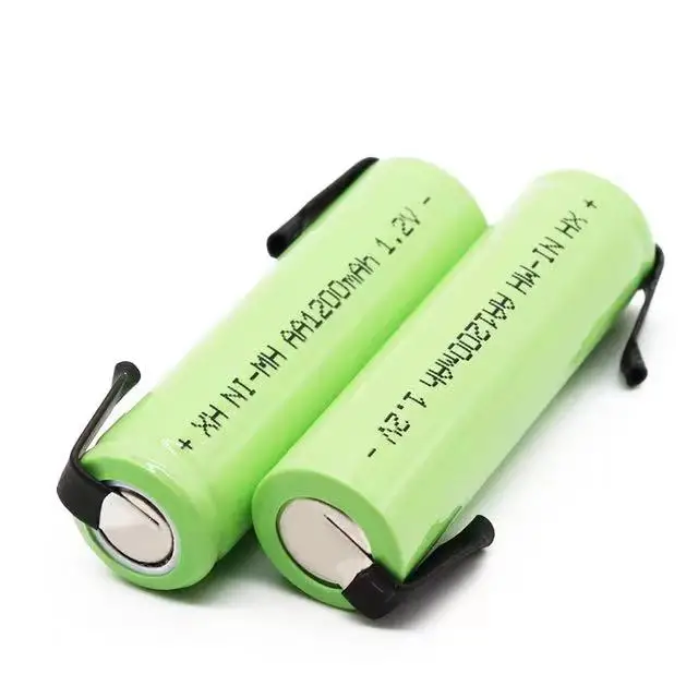 Последняя модель 100% AA 1,2 В Ni MH аккумуляторной батареи 1200mAh + dly подходит для электробритвы, зубной щетки и так далее . ' - ' . 2