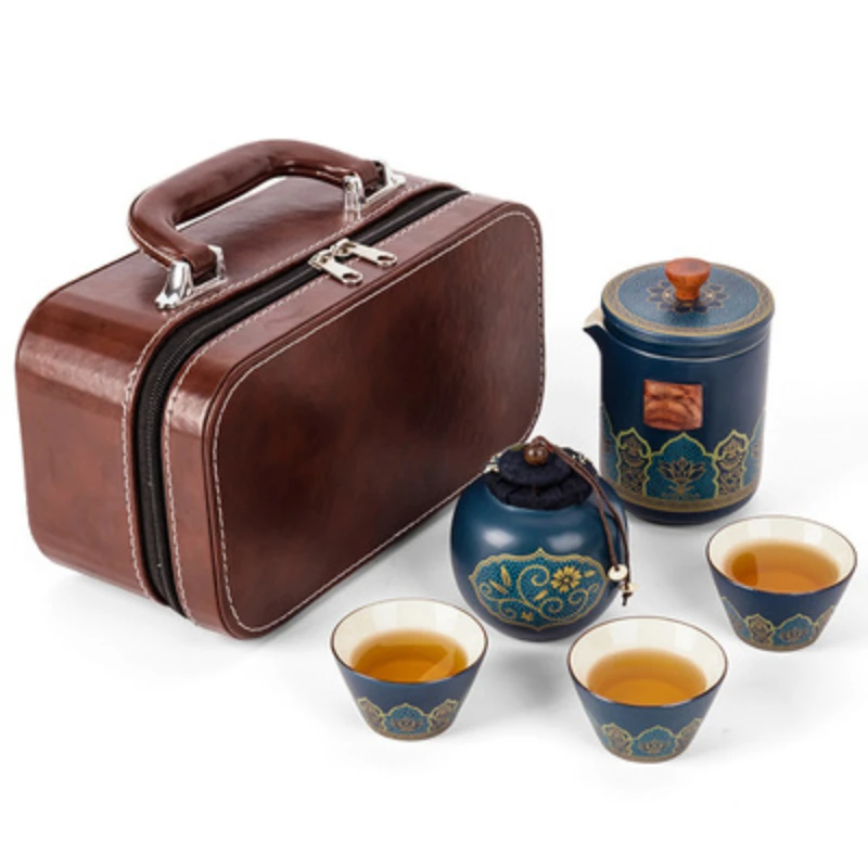 Элитная бутиковая чайная чашка цвета морской волны, Керамическая Роспись золотом, Персональная Маленькая Чайная чаша, Чайный набор Кунг-фу, чашка на одну чашку . ' - ' . 0