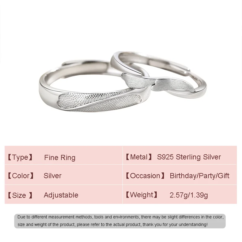 Европейское изящное кольцо из стерлингового серебра S925 пробы, романтическое сердечко для женщин, подарок на День рождения, изысканные ювелирные изделия . ' - ' . 1