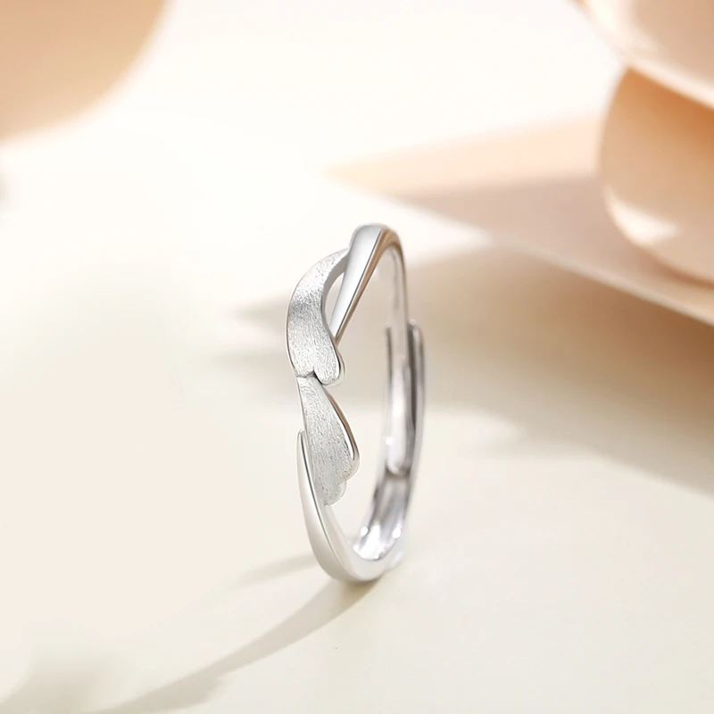 Европейское изящное кольцо из стерлингового серебра S925 пробы, романтическое сердечко для женщин, подарок на День рождения, изысканные ювелирные изделия . ' - ' . 2