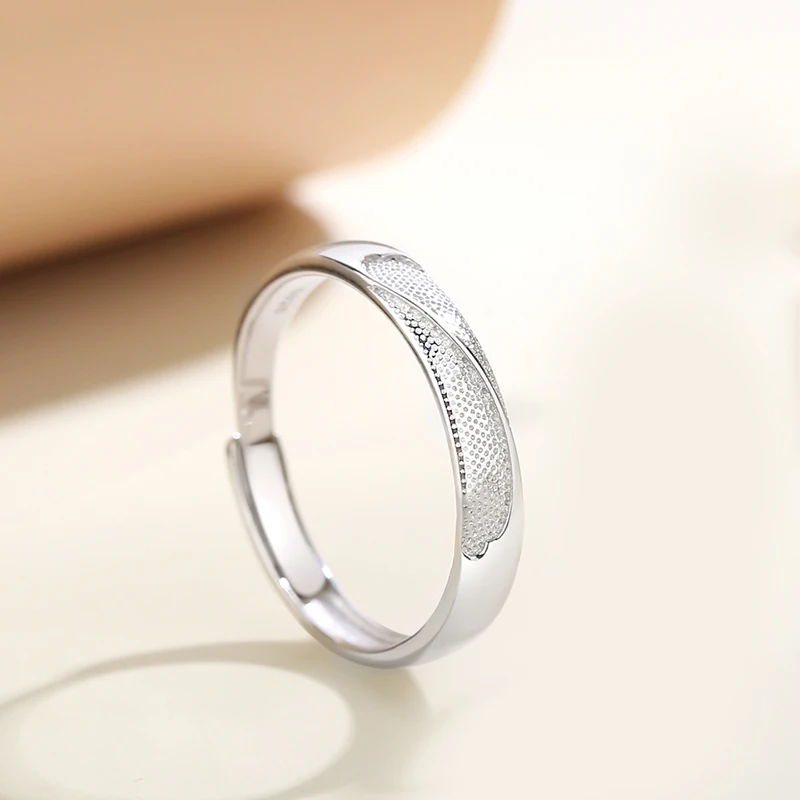 Европейское изящное кольцо из стерлингового серебра S925 пробы, романтическое сердечко для женщин, подарок на День рождения, изысканные ювелирные изделия . ' - ' . 3