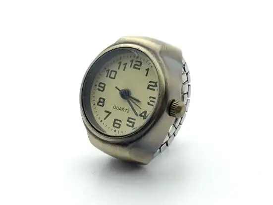 10 шт./лот, кольца для наручных часов, Винтажное Бронзовое кольцо для часов, Эластичное Кварцевое кольцо для наручных часов, Подарок для женщин и студентов Оптом . ' - ' . 4