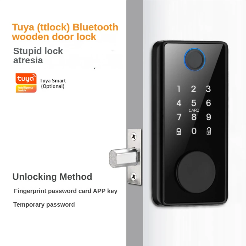 Tuya ttlock smart fingerprint password дверной замок atresia Замки для внутренних деревянных дверей Семейные, Офисные, Гостиничные . ' - ' . 0