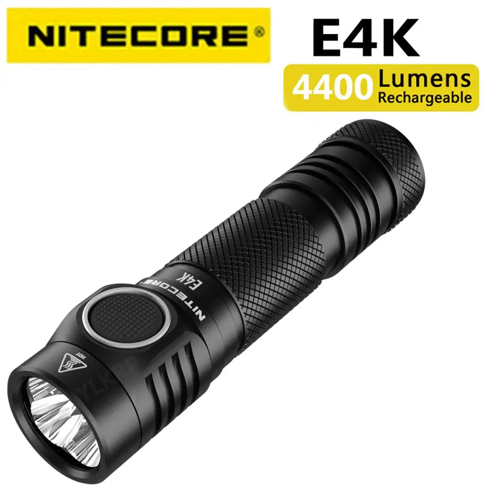 100% Оригинальный NITECORE E4K 4400 Люмен 4 x светодиодов CREE XP-L2 V6 21700 Компактный EDC-фонарик с литий-ионным аккумулятором емкостью 5000 мАч . ' - ' . 2