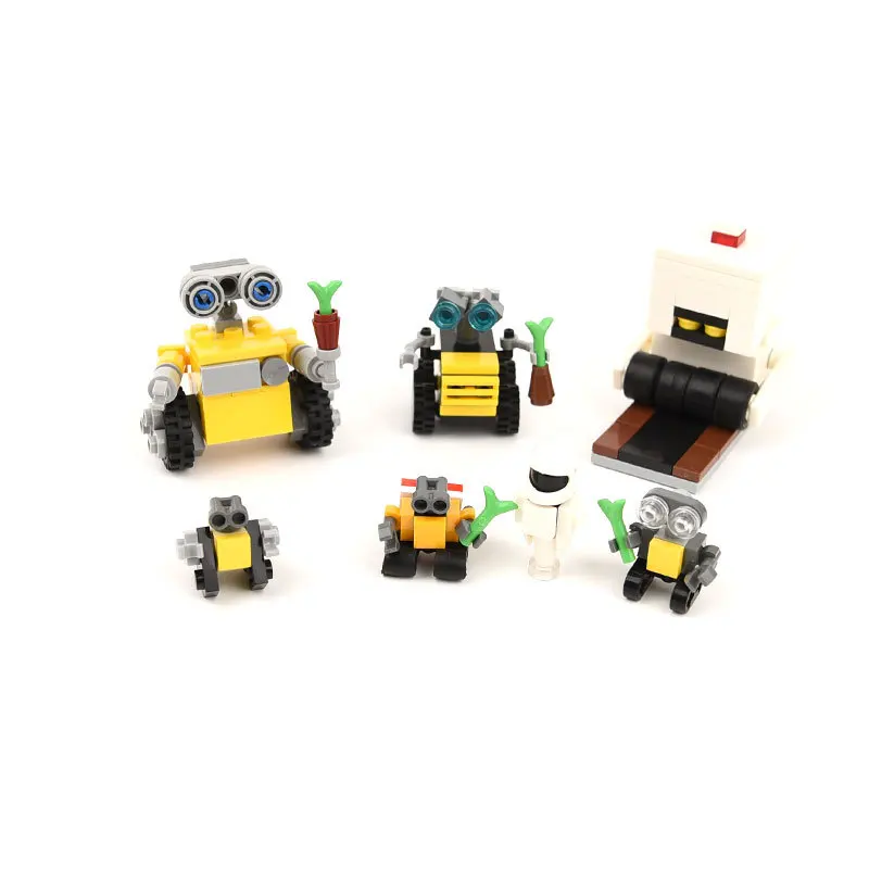 DIY Wally robot Строительные блоки из мелких частиц для сборки игрушек . ' - ' . 1