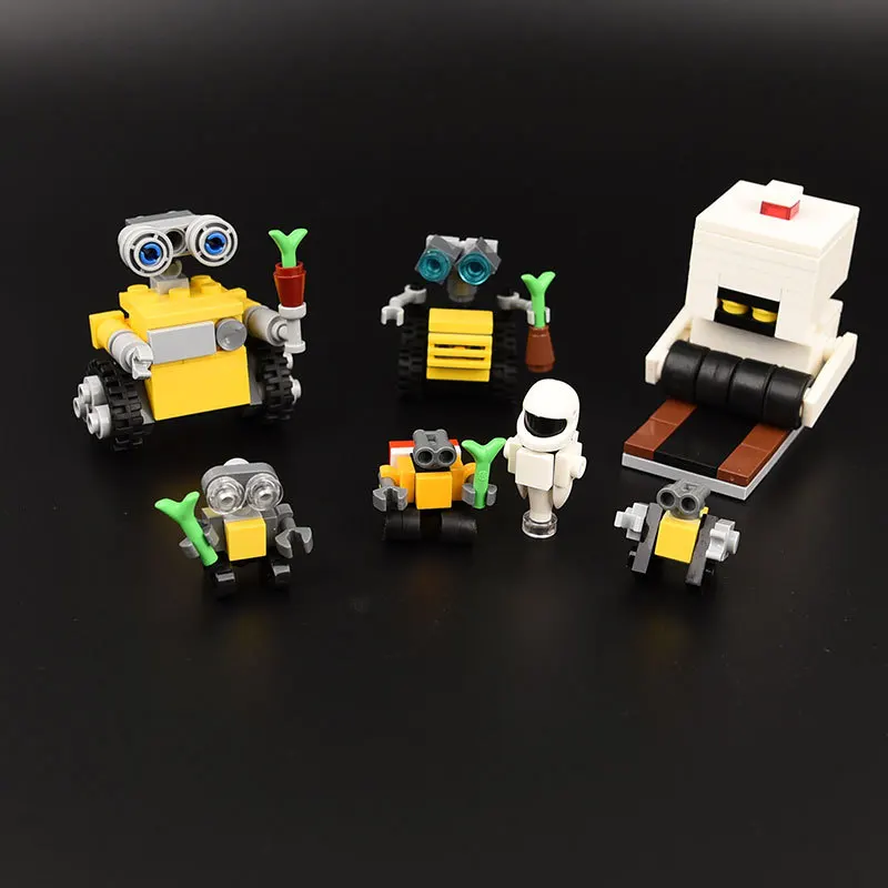 DIY Wally robot Строительные блоки из мелких частиц для сборки игрушек . ' - ' . 2