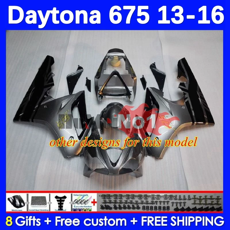 Обвес для Daytona 675 Daytona-675 13 14 15 16 Кузов 195No.5 Daytona675 2013 2014 2015 2016 OEM Полный обтекатель синего цвета в наличии . ' - ' . 4