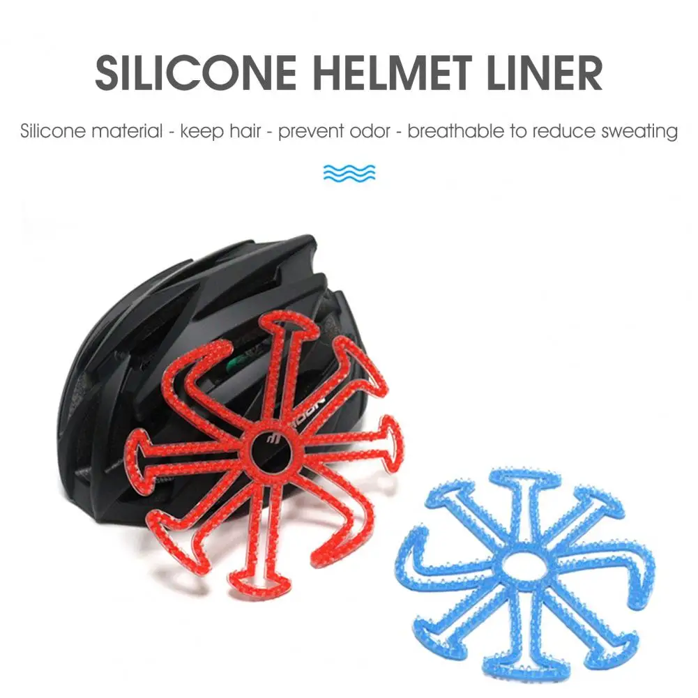 Внутренняя подкладка шлема, мягкий силиконовый массажный эффект, накладка для велосипедного шлема, внутренняя накладка для велосипедистов . ' - ' . 2