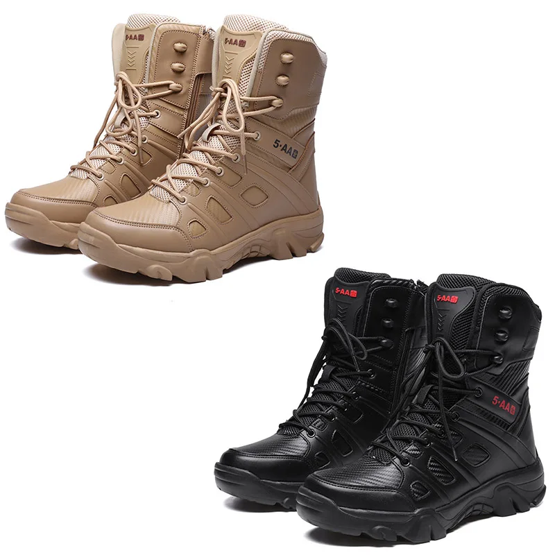 Тактическая обувь, мужские военные ботинки, мужские военные тактические ботинки на шнуровке, уличные противоскользящие армейские безопасные ботинки, мотоциклетные ботинки . ' - ' . 1