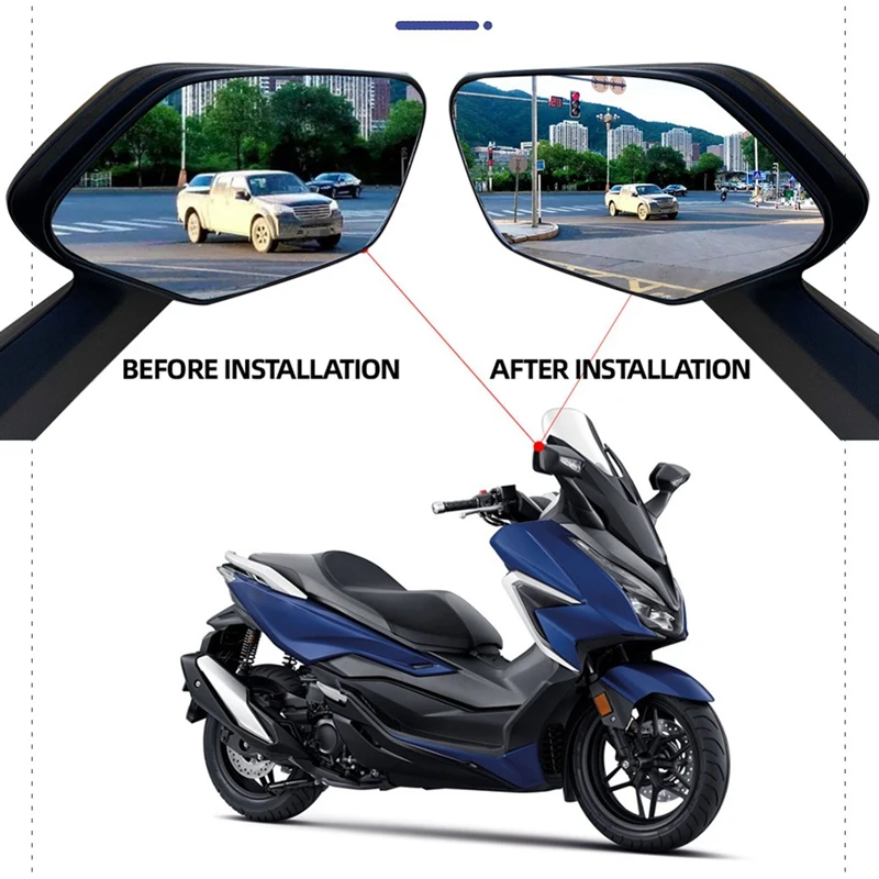 Выпуклое зеркало, Увеличивающее Зеркала заднего вида, Боковое зеркало, линзы для обзора, Запчасти и Аксессуары для HONDA Forza 750 Forza750 NSS 750 . ' - ' . 4