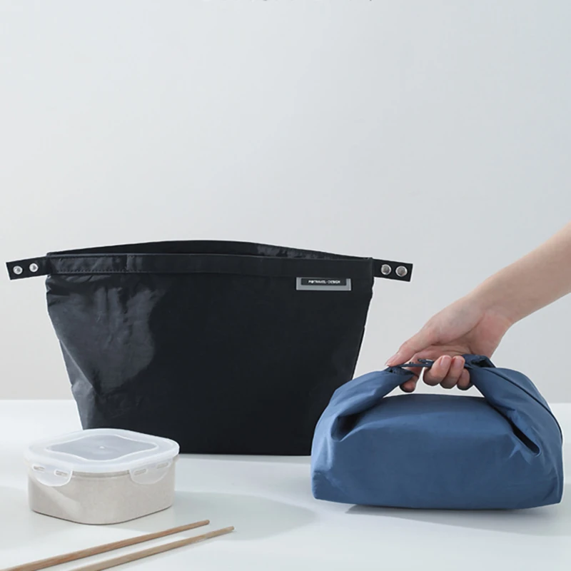 Большая портативная сумка для ланча Модная водонепроницаемая термоизоляционная сумка для бенто для пикника, работы, школы, сумка для хранения продуктов . ' - ' . 0