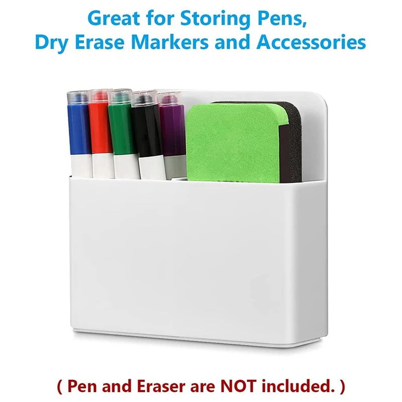 Магнитный держатель для маркеров сухого стирания, держатель ручки и ластика для доски, Магнитный органайзер для хранения стаканчиков для карандашей . ' - ' . 4