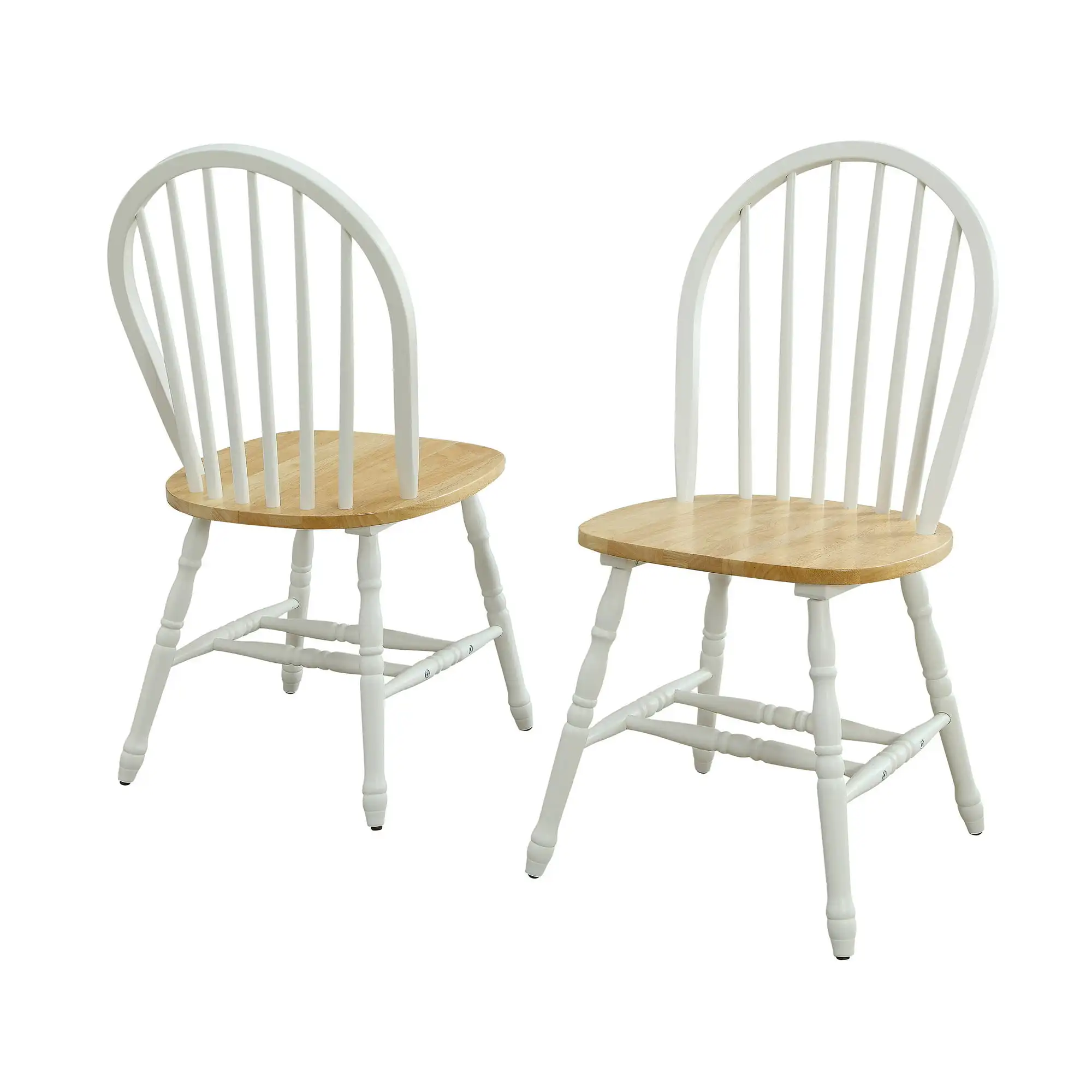 Осенние обеденные стулья из массива дерева, белого и дубового (комплект из 2 предметов), в наличии 4 варианта отделки. . ' - ' . 3