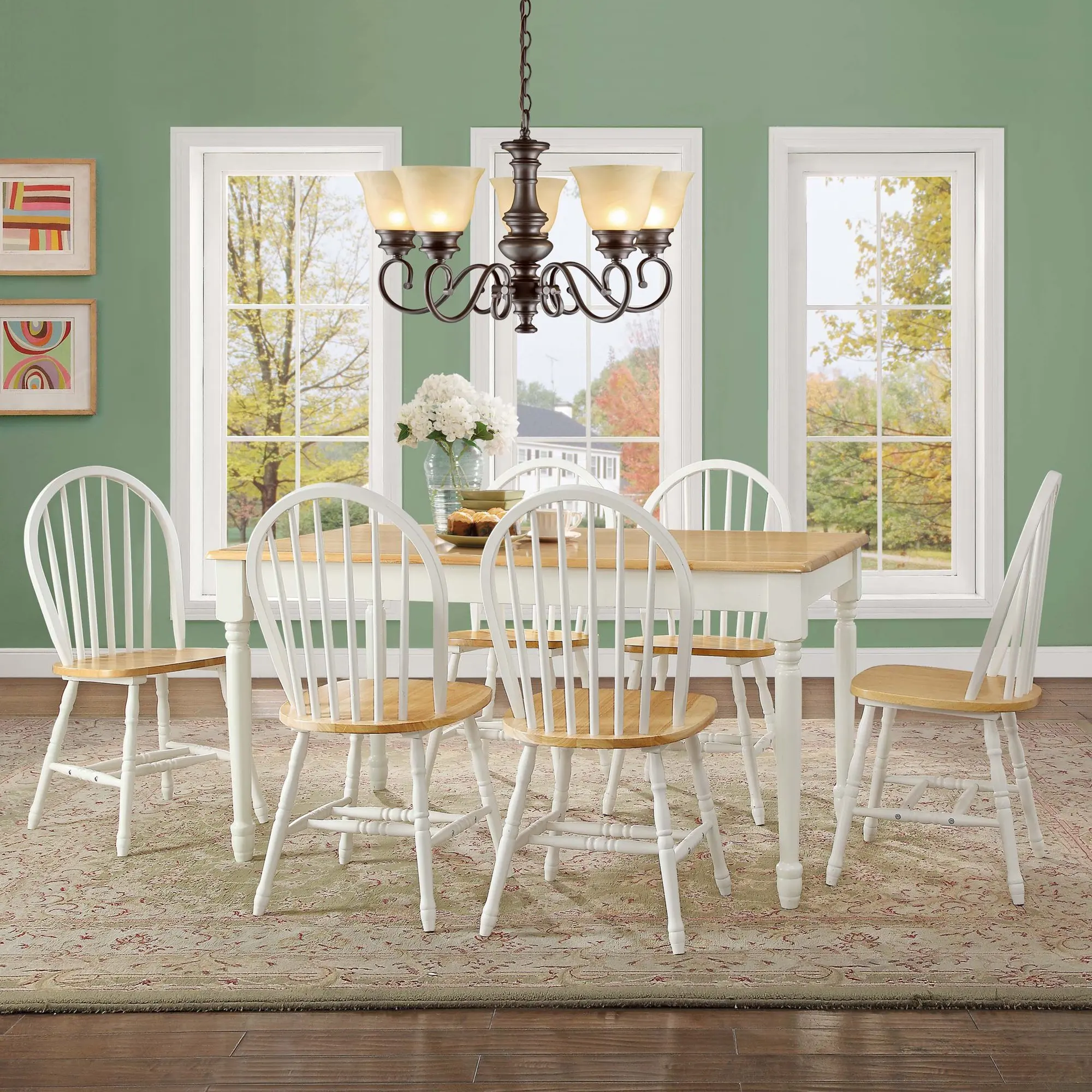 Осенние обеденные стулья из массива дерева, белого и дубового (комплект из 2 предметов), в наличии 4 варианта отделки. . ' - ' . 4