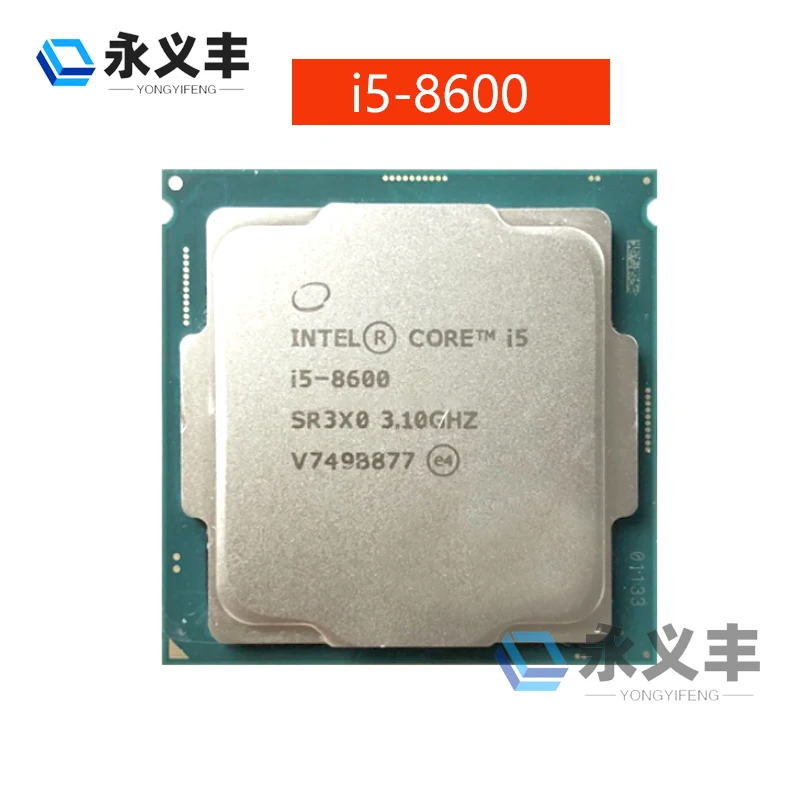 Intel Core I5-8600 i5 8600 i58600 8600 3,1 ГГц Шестиядерный Шестипоточный процессор 9M 65W LGA 1151 Оригинальный Подлинный . ' - ' . 0