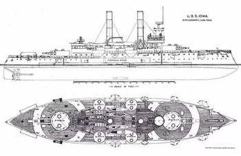 1/700 USS Iowa времен Первой мировой войны, бывший игрушечный корабль Dreadnought BB-4, модель хобби