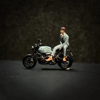 1 шт. Фигурная модель Fujiwara Takumi в масштабе 1/64 с Аксессуарами для сцены мотоцикла Кукла Игрушка Орнамент своими руками