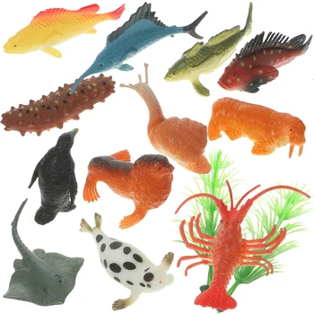 12 Шт. Игрушки Для Морских Животных, Обучающие Животных, Модель Океана, Пластиковые Когнитивные Реалистичные Модели, Детские Реалистичные