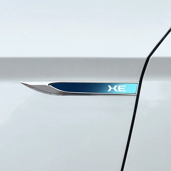 2 шт., металлическая наклейка на автомобиль, Модификации крыла, Лазерная эмблема для Jaguar Xe, Аксессуары для стайлинга автомобилей, Экстерьер