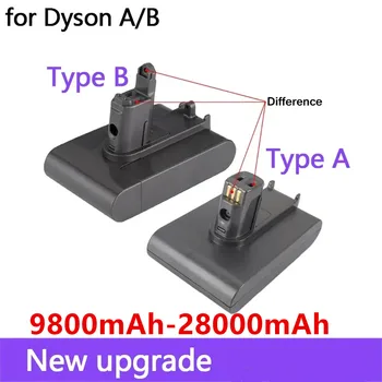 2022 Новый Литий-ионный вакуумный аккумулятор 22,2 В 28000 мАч A и B для Dyson DC35, DC45, DC31, DC34, DC44, DC31 Animal, DC35 Animal и 28Ah