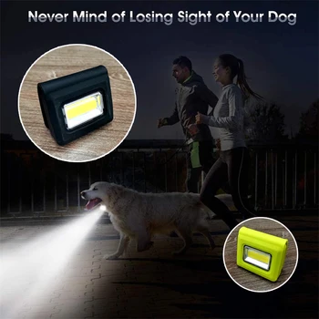 4-Режимный бег трусцой, защитный фонарь, перезаряжаемый фонарик Bright Eyes, Прочная магнитная клипса для выгула собаки, ночной бег