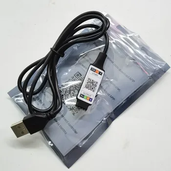 40 шт. мини RGB Bluetooth-совместимый контроллер USB 5 В Музыкальный Bluetooth светодиодный контроллер, контроллер полосы света для RGB светодиодной ленты