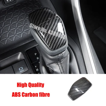 ABS Углеродное волокно для Toyota Crown HG 2018 2019, Аксессуары, ручка рычага переключения передач, накладка на ручку, наклейка для укладки, 1шт