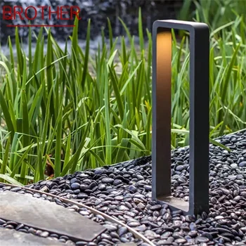 BROTHER Modern Lawn Light Алюминиевый Водонепроницаемый Светодиодный Светильник IP56 Creative Decorative Для Сада Виллы Duplex Park